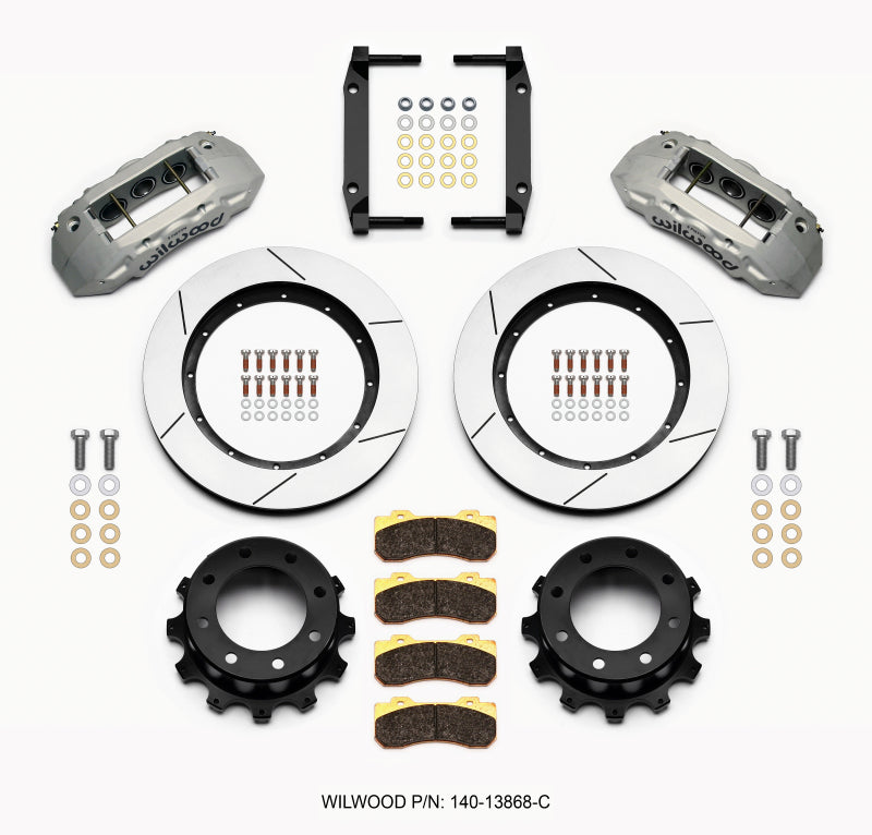 WIL TX6R Brake Kit - Wilwood TX6R Rear Kit 15.50in Clear Ano 2005-2012 Ford F250/F350 4WD