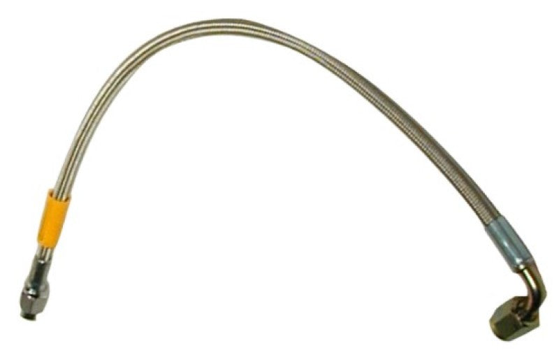 WIL Flexline Brake Hose - Wilwood 16in OAL Flexline -3 Hose to -3 Female 90 Degree