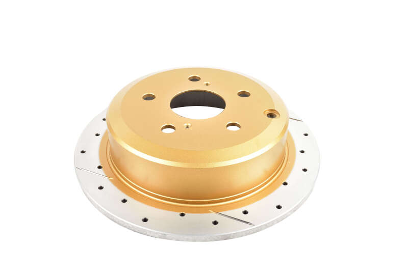 DBA Street Slot&Drill Rotors - DBA 02-08 Lexus ES300 Rear Street Series Drilled & Slotted Rotor w/Gold Hat