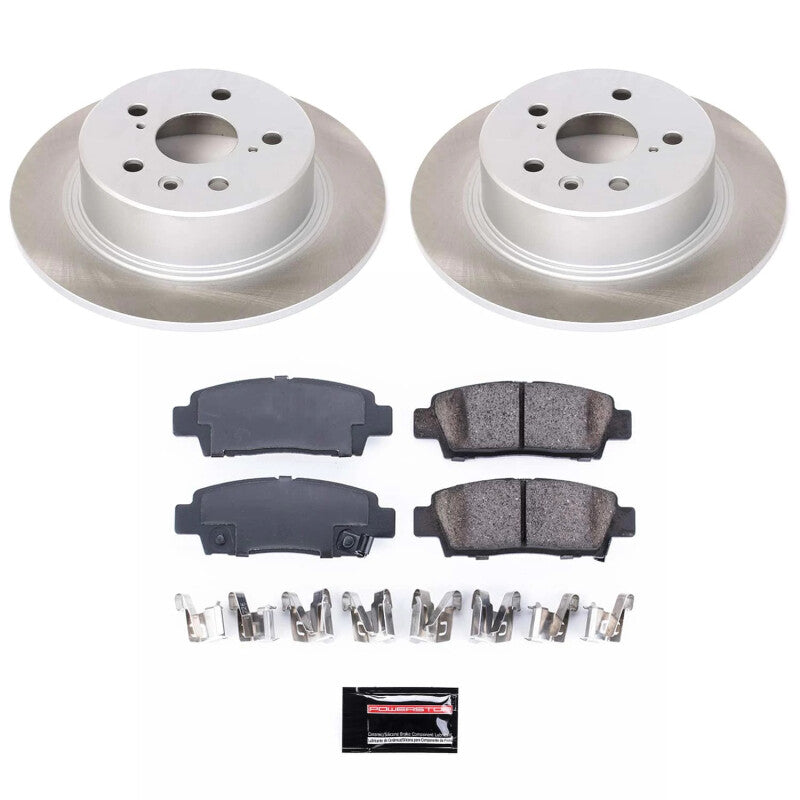 PSB Semi-Coated Rotor Kits - Power Stop 95-99 Toyota Avalon Rear Semi-Coated Rotor Kit