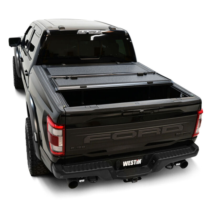 WES Hard Tri-Fold Tonneau Covers - Westin 15-26 Ford F-150 5ft. 7in. Bed Hard Tri-Fold Tonneau Cover - Black