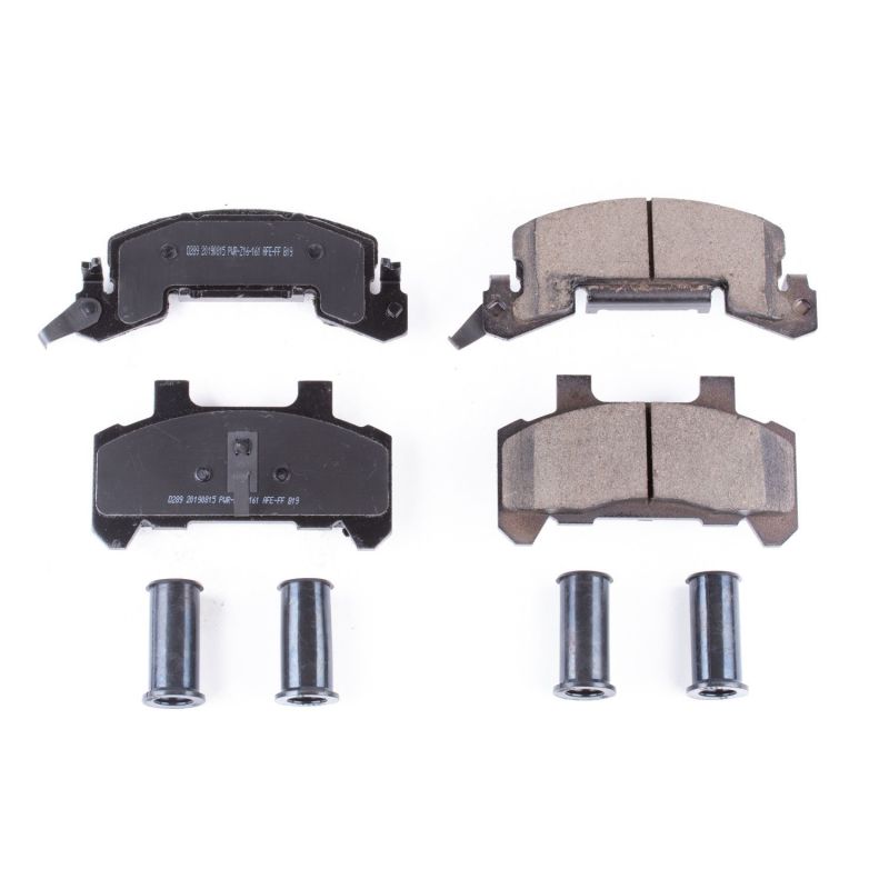 PSB Z17 Evolution Brake Pads - Power Stop 82-89 Buick Skyhawk Front Z17 Evolution Ceramic Brake Pads w/Hardware