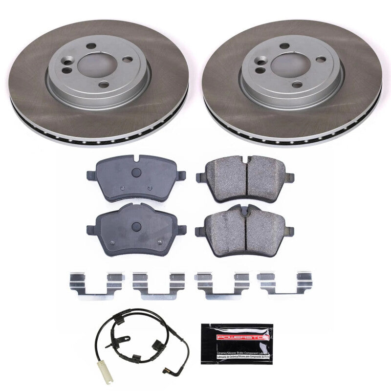 PSB Semi-Coated Rotor Kits - Power Stop 07-10 Mini Cooper Front Semi-Coated Rotor Kit