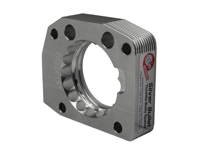 AFE Silver Bullet TBS - aFe 00-03 Honda S2000 L4 2.0L Silver Bullet Throttle Body Spacer - Silver