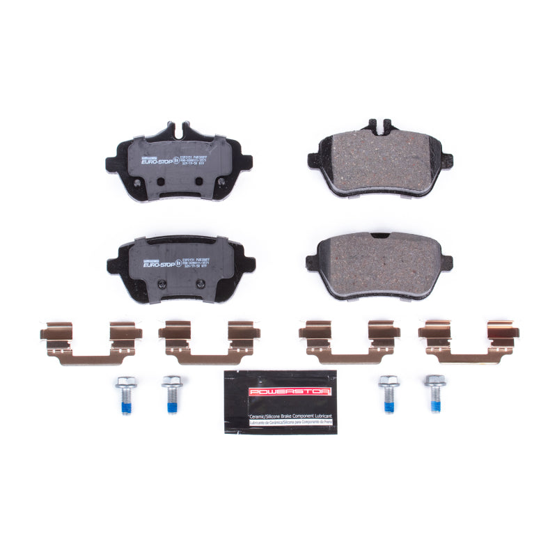 PSB Euro-Stop Brake Pads - Power Stop 13-18 Mercedes-Benz SL550 Euro-Stop ECE-R90 Rear Brake Pads