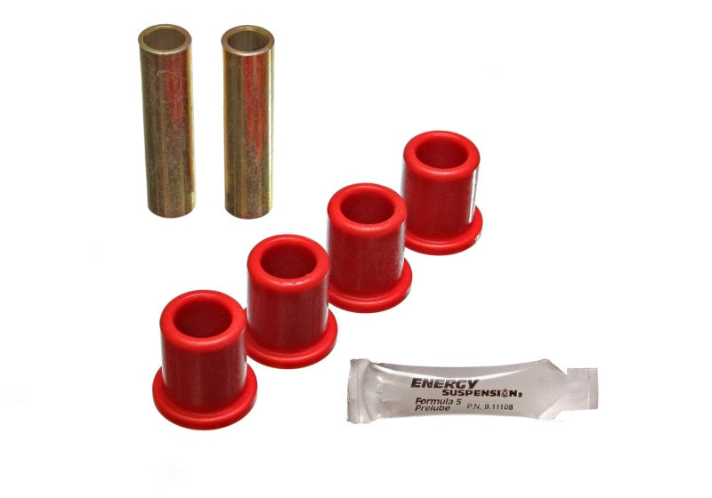 ES Spring/Shackle Bush - Red - Energy Suspension 89-97 Ford Ranger Red Rear 2WD Frame Shackle Bushings Set