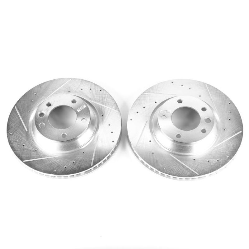 PSB Evolution Drill/Slot Rotor - Power Stop 07-15 Audi Q7 Front Evolution Drilled & Slotted Rotors - Pair
