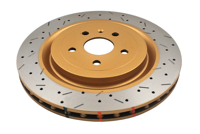 DBA 4000 Slot&Drill Rotors - DBA 2010+ Camaro V8 SS Rear Drilled & Slotted 4000 Series Rotor