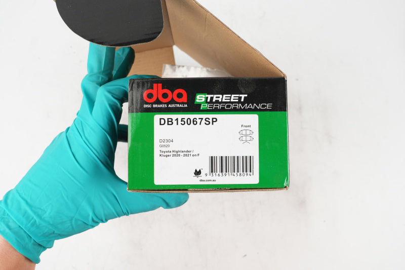 DBA SP Performance Brake Pads - DBA 20-21 Toyota Highlander SP Performance Front Brake Pads