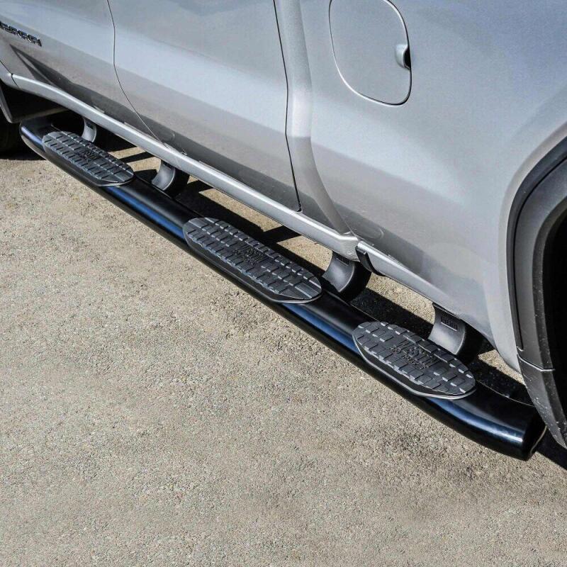 WES Nerf Bars - PRO TRAXX 5 - Westin 2019 Chevrolet Silverado Double Cab w/ 6.5in Bed PRO TRAXX 5 W2W Oval Nerf Step Bars - Black
