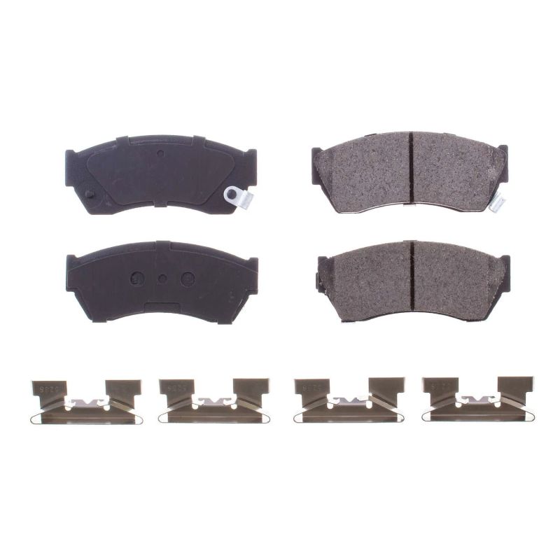 PSB Z17 Evolution Brake Pads - Power Stop 98-01 Chevrolet Metro Front Z17 Evolution Ceramic Brake Pads w/Hardware