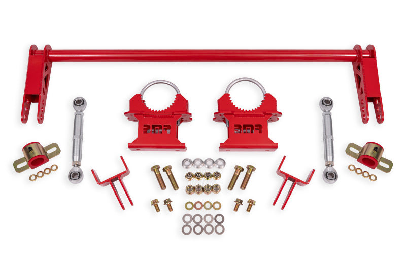 BMR Sway Bar Kits - BMR 79-04 Ford Mustang 1.25in Rear Weld-on Anti-roll Bar Kit - Hollow - Red