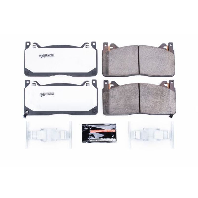 PSB Z26 Extreme Brake Pads - Power Stop 16-19 Ford Mustang Front Z26 Extreme Street Brake Pads w/Hardware