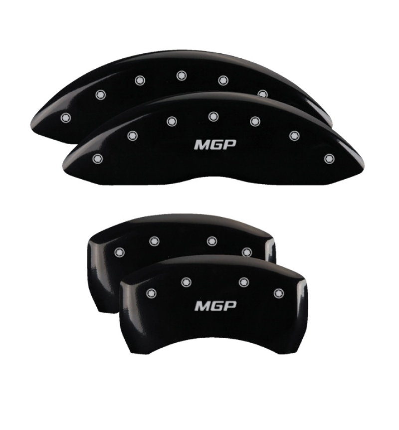 MGP Caliper Covers 4 Logo - MGP 4 Caliper Covers Engraved Front/Rear 18-19 Buick Regal Sportback Black Finish Silver Characters