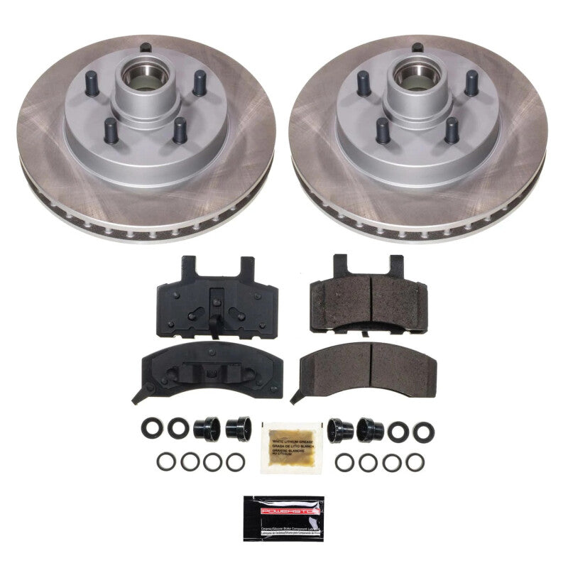PSB Semi-Coated Rotor Kits - Power Stop 98-99 GMC Yukon Front Semi-Coated Rotor Kit