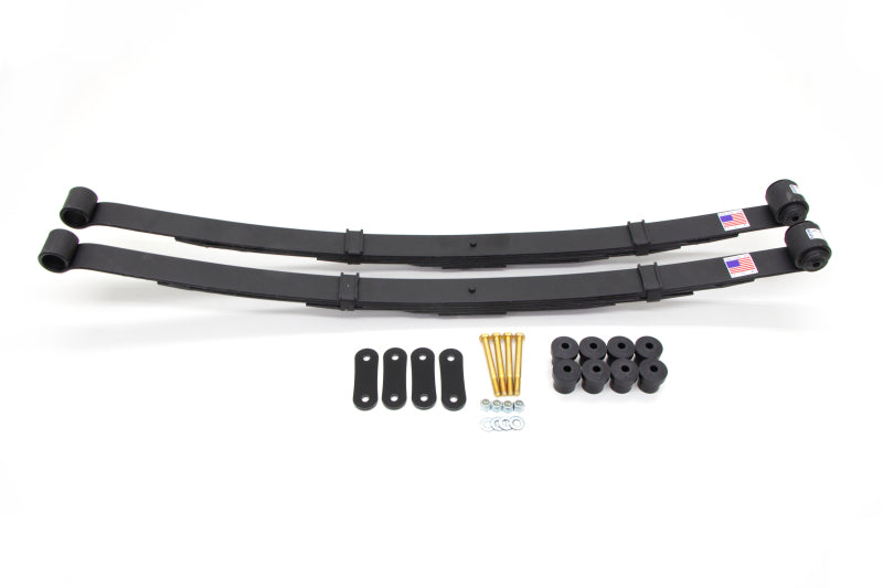 UMI Leaf Spring Mounts - UMI Performance 70-81 GM F-Body Rear 2in Leaf Springs Shackle Kit - Poly