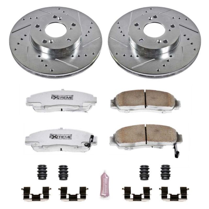 PSB Z26 Street Warrior Kit - Power Stop 03-07 Honda Accord Front Z26 Street Warrior Brake Kit