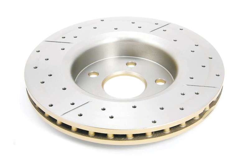 DBA Street Slot&Drill Rotors - DBA 06-10 Jeep Commander Front Drilled & Slotted Street Series Rotor