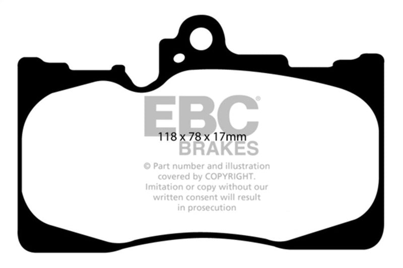 EBC Redstuff Brake Pad Sets - EBC 07-08 Lexus GS350 3.5 RWD Redstuff Front Brake Pads