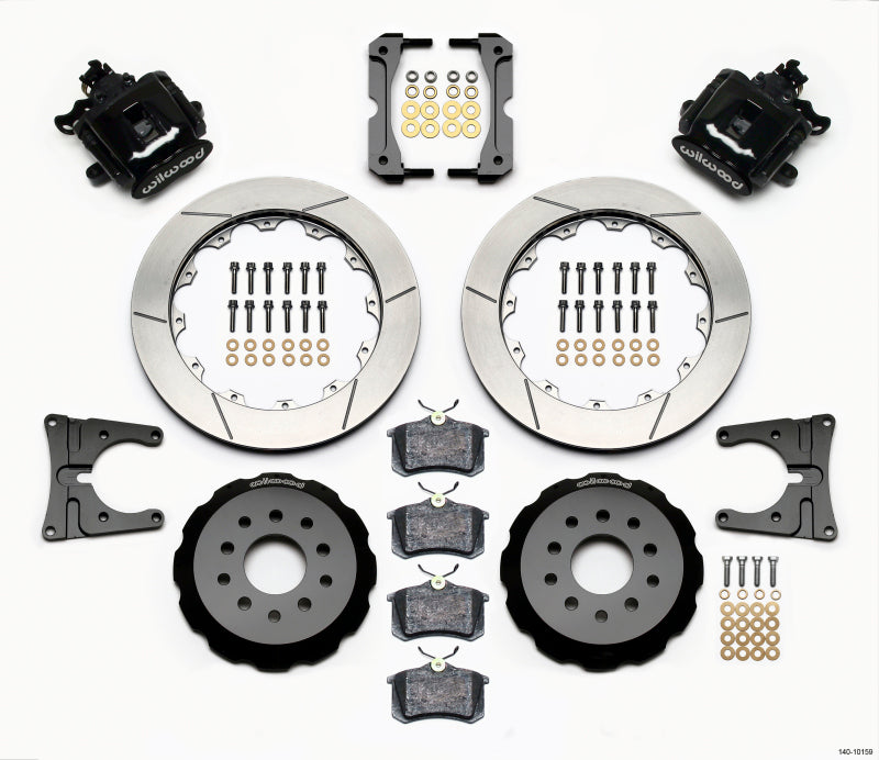 WIL Parking Brake Brake Kit - Wilwood Combination Parking Brake Rear Kit 12.88in 2005-2014 Mustang