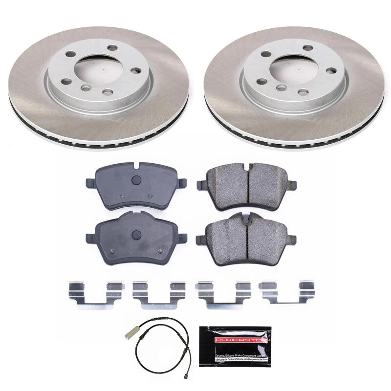 PSB Semi-Coated Rotor Kits - Power Stop 13-16 Mini Cooper Paceman Front Semi-Coated Rotor Kit
