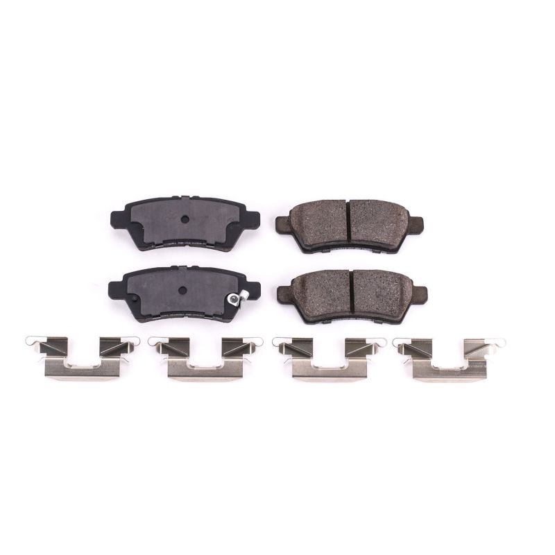 PSB Z17 Evolution Brake Pads - Power Stop 05-12 Nissan Pathfinder Rear Z17 Evolution Ceramic Brake Pads w/Hardware