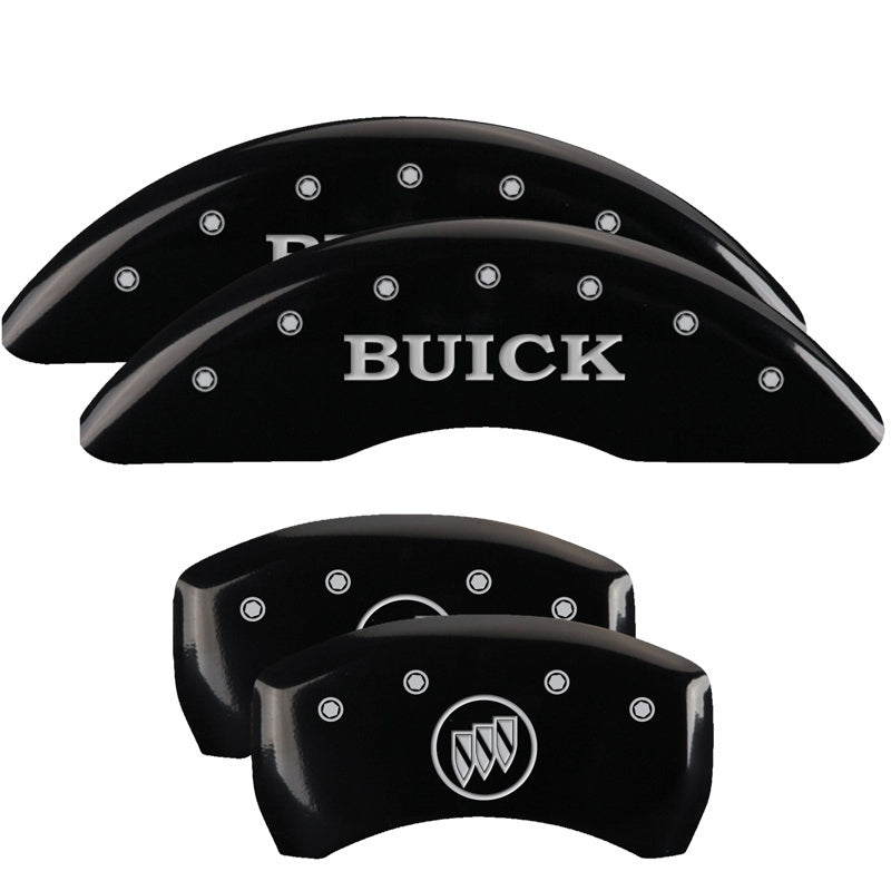 MGP Caliper Covers 4 Logo - MGP 4 Caliper Covers Engraved Front Buick Rear Black Finish Silver Char 2018 Buick Enclave