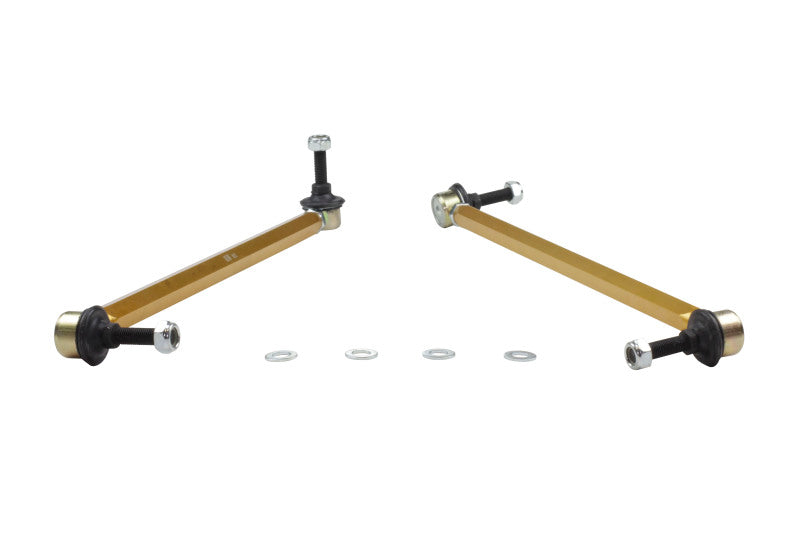 WL Sway Bar Links - Whiteline 10+ Chevy Camaro FR Coupe Front Sway Bar - Link Assy H/D Adj Steel Ball (380mm C to C)