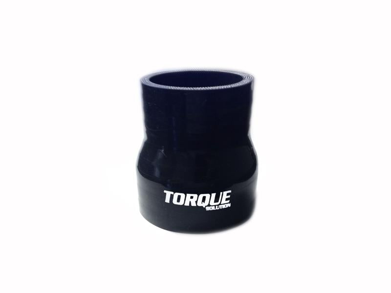 TQS Silicone Couplers - Black - Torque Solution Transition Silicone Coupler: 2 inch to 2.5 inch Black Universal