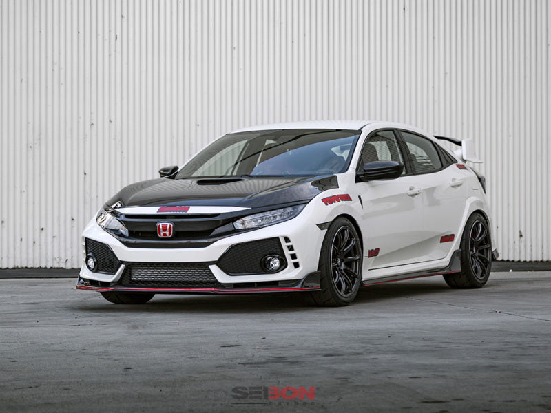 SEI Grilles - Seibon 16-18 Honda Civic OEM-Style Carbon Fiber Front Grill