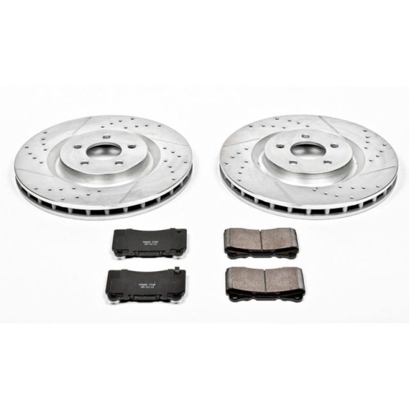 PSB Z23 Evolution Kit - Power Stop 07-14 Ford Mustang Front Z23 Evolution Sport Brake Kit
