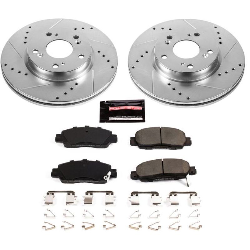 PSB Z23 Evolution Kit - Power Stop 16-17 Honda Accord Front Z23 Evolution Sport Brake Kit