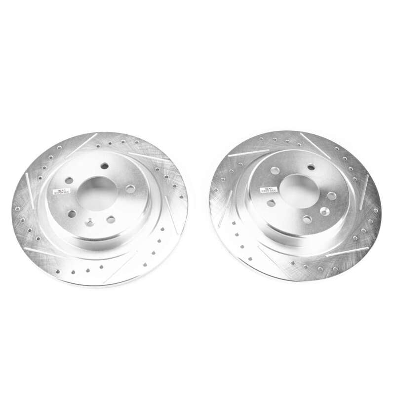 PSB Evolution Drill/Slot Rotor - Power Stop 16-18 Buick Envision Rear Evolution Drilled & Slotted Rotors - Pair