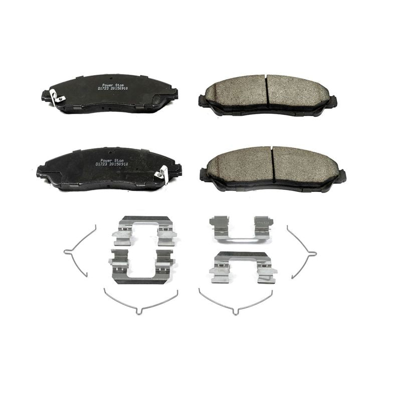 PSB Z17 Evolution Brake Pads - Power Stop 14-17 Acura MDX Front Z17 Evolution Ceramic Brake Pads w/Hardware
