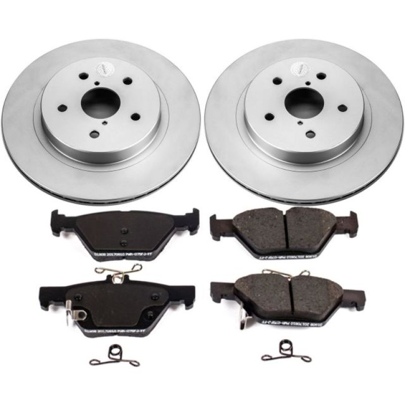 PSB Z17 Evolution Coated Kit - Power Stop 15-18 Subaru Legacy Rear Z17 Evolution Geomet Coated Brake Kit