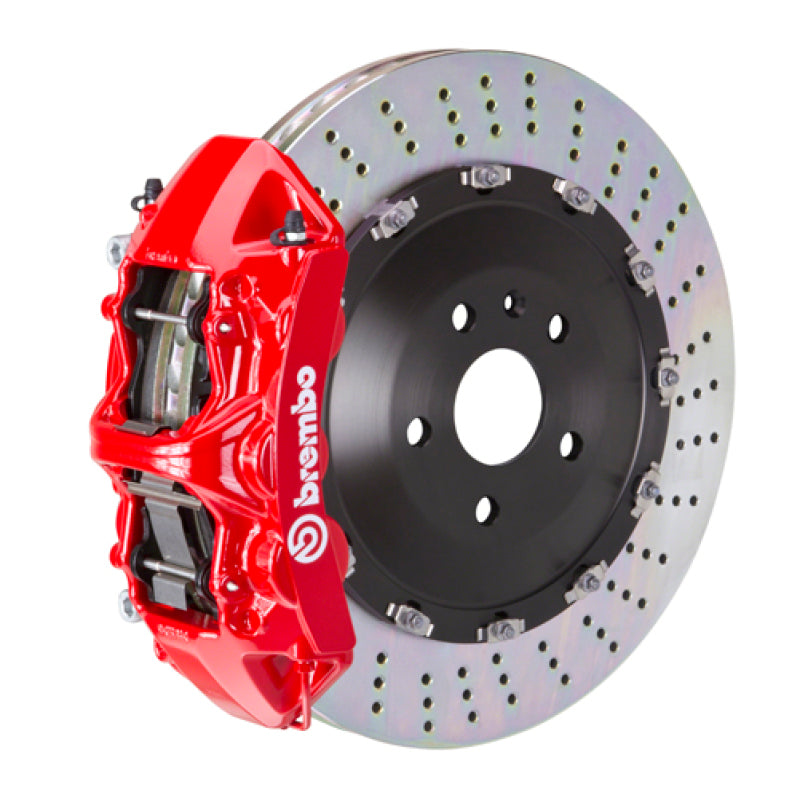 BRB Big Brake Kits - Brembo 12-15 ML350 Front GT BBK 6 Piston Cast 405x34 2pc Rotor Drilled-Red