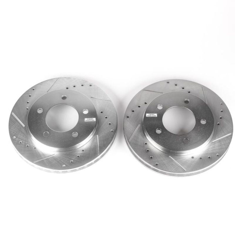 PSB Evolution Drill/Slot Rotor - Power Stop 97-02 Ford Expedition Front Evolution Drilled & Slotted Rotors - Pair
