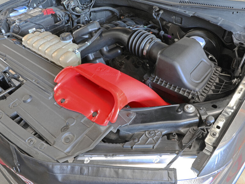 AFE Air Scoops - aFe Rapid Induction Dynamic Air Scoop 2021+ Ford F-150V6/V8 - Red