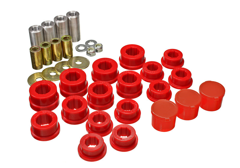 ES Cntrl Arm Bushings - Red - Energy Suspension 93-98 Toyota Supra Front Control Arm Bushing Set - Red