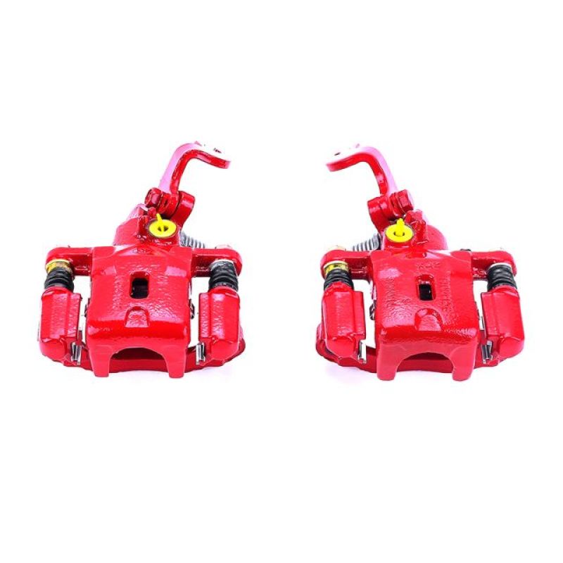 PSB Red Calipers - Power Stop 01-05 Hyundai Elantra Rear Red Calipers w/Brackets - Pair