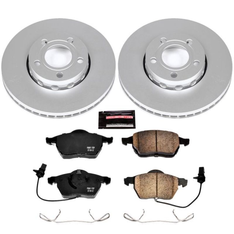 PSB Z23 Evolution Coated Kit - Power Stop 99-04 Audi A4 Front Z23 Evolution Sport Coated Brake Kit