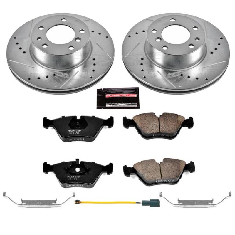 PSB Z23 Evolution Kit - Power Stop 1989 BMW 525i Front Z23 Evolution Sport Brake Kit