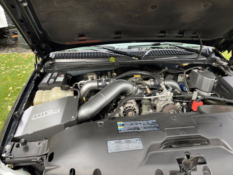WCF Intake Kit - Wehrli 01-04 Chevrolet Duramax LB7 4in Intake Kit - Fine Texture Black