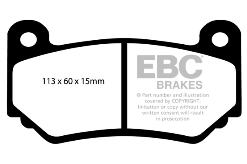 EBC Redstuff Brake Pad Sets - EBC AP Racing CP7600 Caliper Redstuff Brake Pads