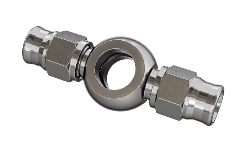 GR PWS Brake Line Fittings - Goodridge Straight Double Banjo for 3/8 or M10 Long Bolt