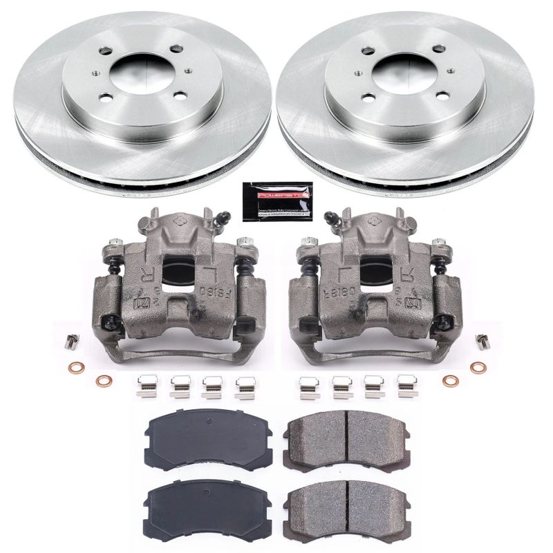 PSB Autospecialty Kit w/Cals - Power Stop 02-07 Mitsubishi Lancer Front Autospecialty Brake Kit w/Calipers