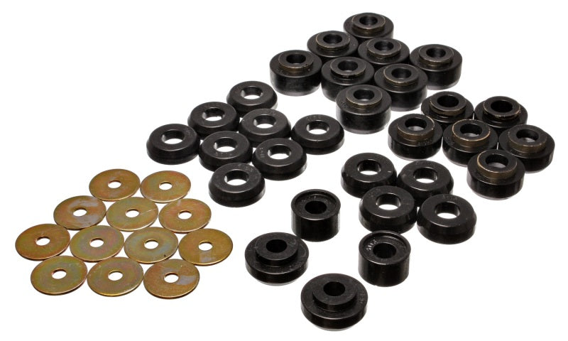 ES Body Mounts - Black - Energy Suspension Chevrolet 4 door Black Body Mounts (Recommended for Police/Taxi/Race)