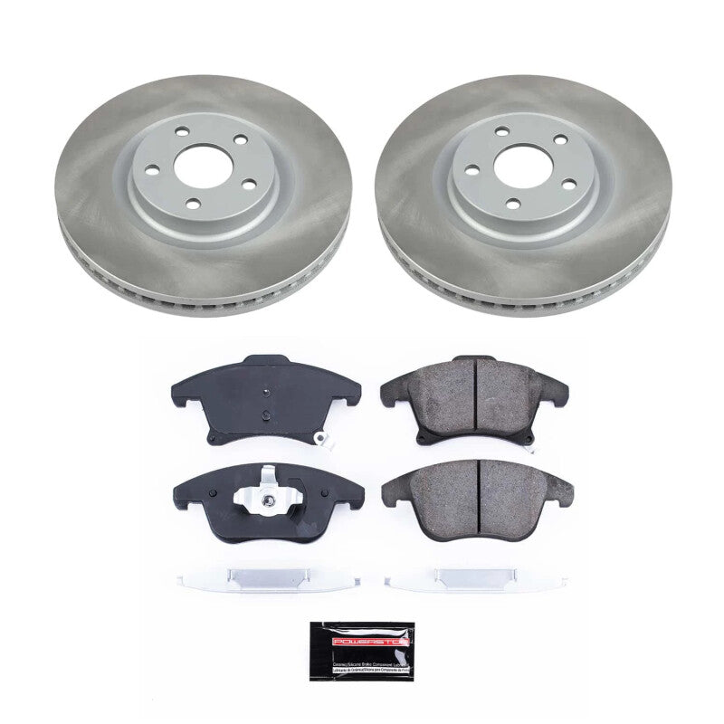 PSB Semi-Coated Rotor Kits - Power Stop 19-20 Ford SSV Plug-In Hybrid Front Semi-Coated Rotor Kit