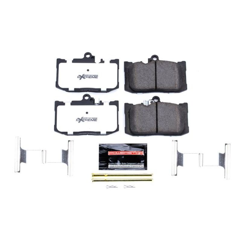 PSB Z26 Extreme Brake Pads - Power Stop 16-17 Lexus GS200t Front Z26 Extreme Street Brake Pads w/Hardware