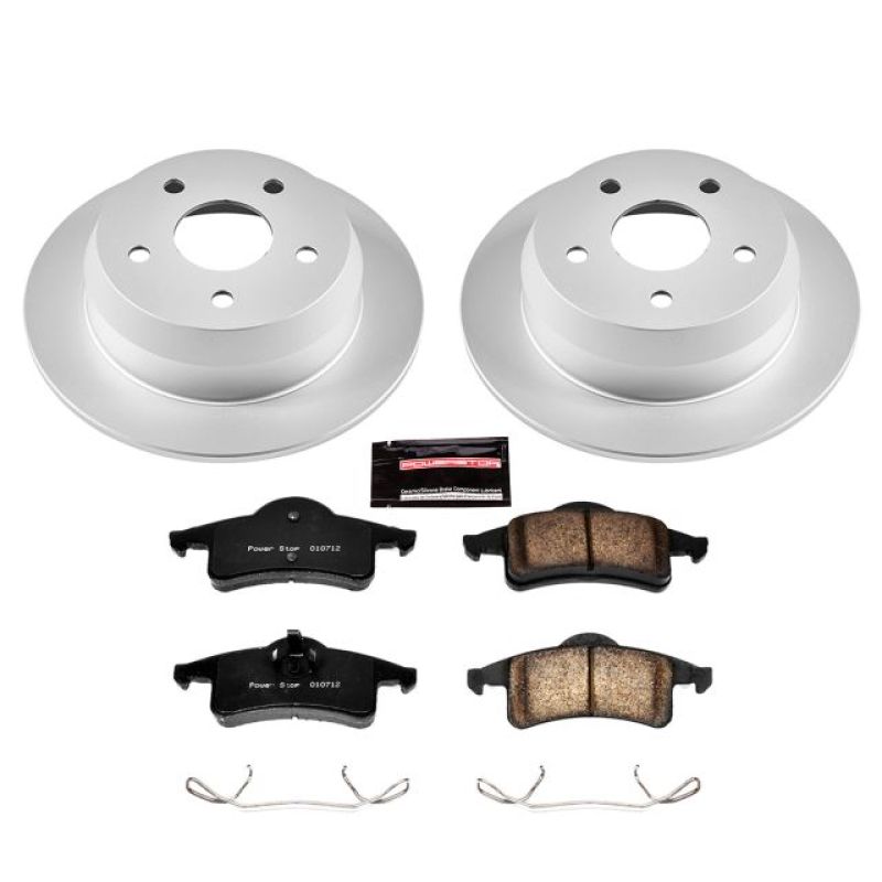 PSB Z17 Evolution Coated Kit - Power Stop 99-04 Jeep Grand Cherokee Rear Z17 Evolution Geomet Coated Brake Kit